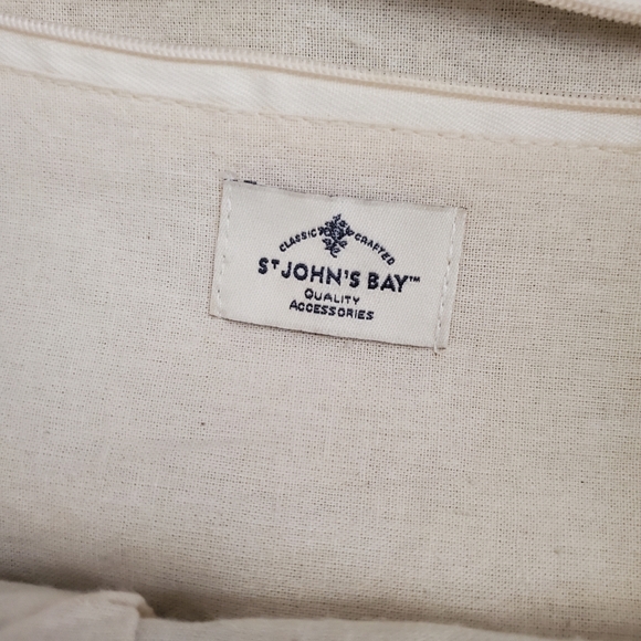 St. John's Bay Tote Straw Ladies Bag - Picture 5 of 8